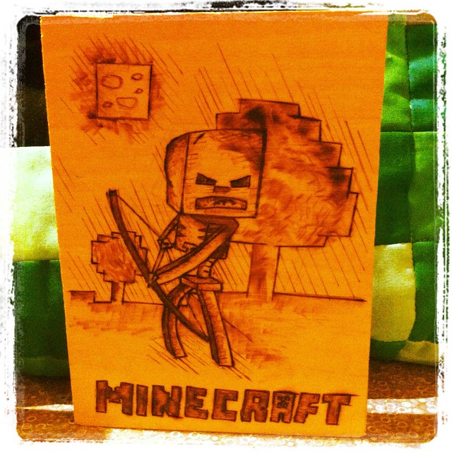 Minecraft Woodburning