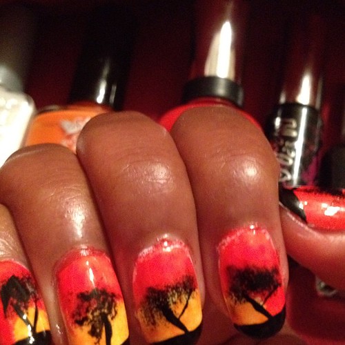 Lion King inspired nails!