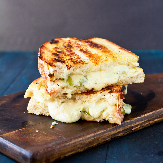 Grilled Hatch Pimento Cheese Sandwiches