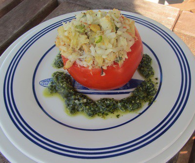 Stuffed Tomato with Crab