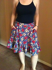 Ruffled Floral Skirt - After