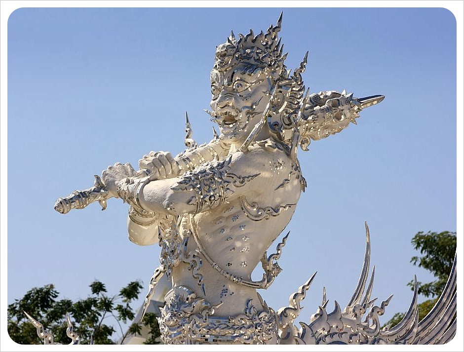 white temple sculpture