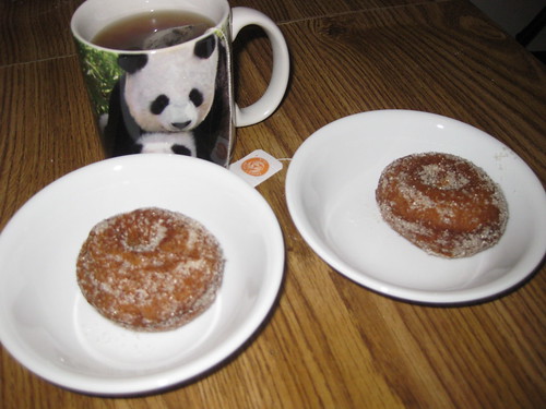 Organic Donuts with tea