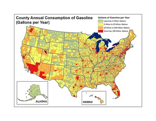 US County Annual Gas Consumption (Gallons Per Year)