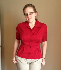 Pleated Blouse Refashion - After
