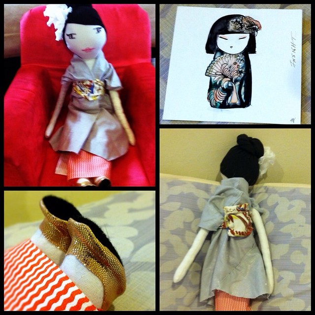 Gorgeous handmade doll and card from Sonya