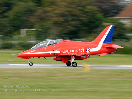 XX322 Red Arrows British Aerospace Hawk T.1/1A by Jersey Airport Photography