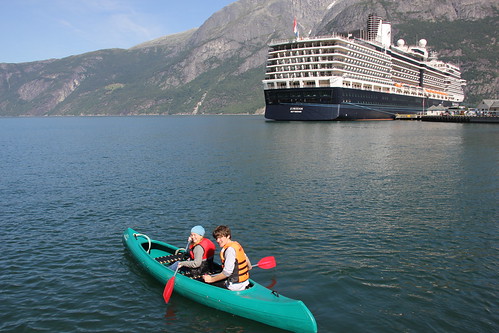 kayaking eikfjord, norway