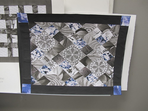 Texture/Pattern Quilts by Students in my Art Ed. Course