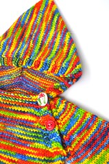 ROY G BIV Kumfy Kapuze Rainbow Hooded Button Sweater *12 Months*