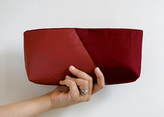 Oxblood Clutch Tutorial by Fabric Paper Glue