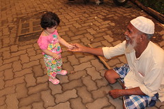 Nerjis Asif Shakir Gives Rs 10 To The Muslim Beggar by firoze shakir photographerno1