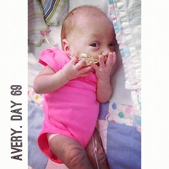A little hot pink goes a long way. #nicu #preemie #twins #hotpink