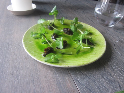 Noma - Copenhagen - August 2012 - Glazed Snails with Parsley and Watercress