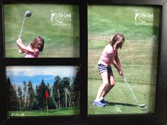 Great day of golf at Pole Creek. Got a sweet framed set of Abbie pics at the end too!