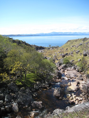 Looking West to Skye from the coastal path near Craig Bothy