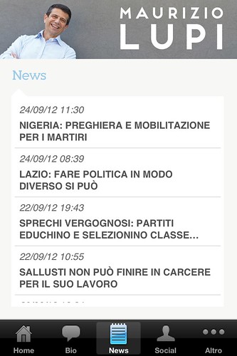 Nuova app Maurizio Lupi News
