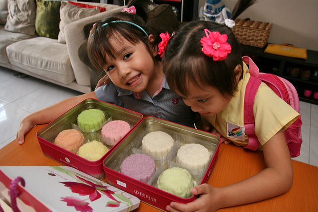 Nadine and Jolie especially love the chilled snowskin mooncakes
