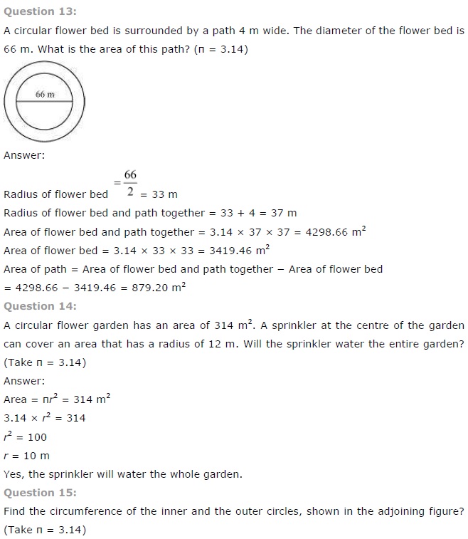 NCERT Solutions for Class 7 Maths Chapter 11 Perimeter and Area Exercise 11.3