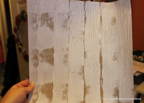 My home made wood grain patterned paper