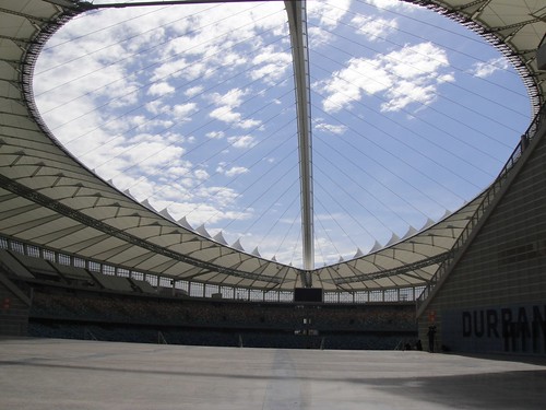 Inside the Moses Mabhida Stadium, Durban, South Africa