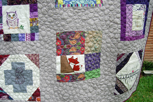 Embroiderbee Quilt - finished 8/25/2012