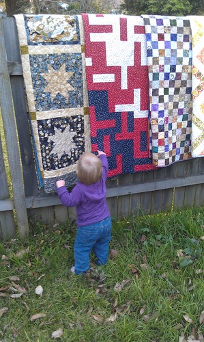 Quilts and small curious children
