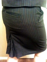 Slacks to Skirt & Vest - Skirt Close-Up