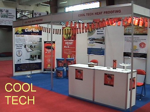 karachi expo centre roof heat proofing, roof insulation, roof water proofing, roof treatment services, heat proof home, cooltech, heat proof house