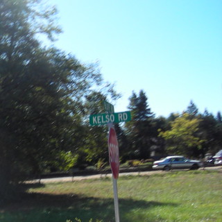 The signpost at Kelso Road & Bluff Road