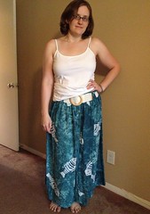 Fishy Dress-to-Skirt Refashion - After