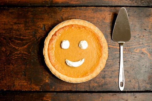 Happy as pie.