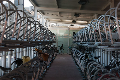 Bike parking at train station Parma