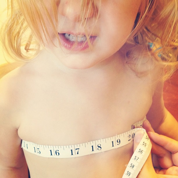 Measured Amelia for some sweet clothes for #KCWC next week! Will you be sewing for your kiddos? @elsiemarley