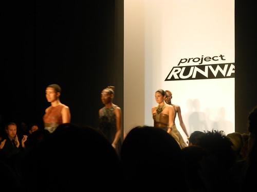 Models at the Project Runway Show