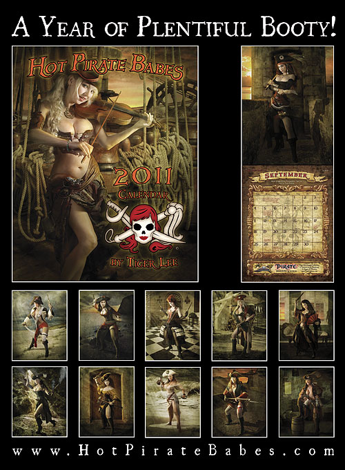 Hot Pirate Babes 2011 calendar