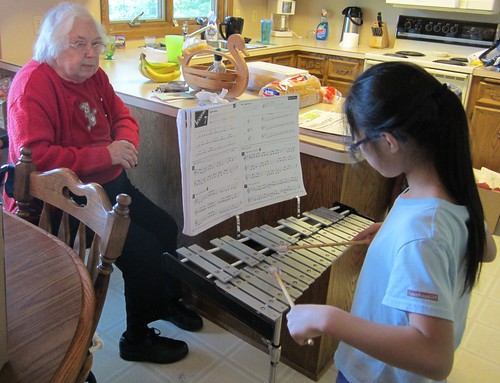 Olivia Playing the Glockenspiel