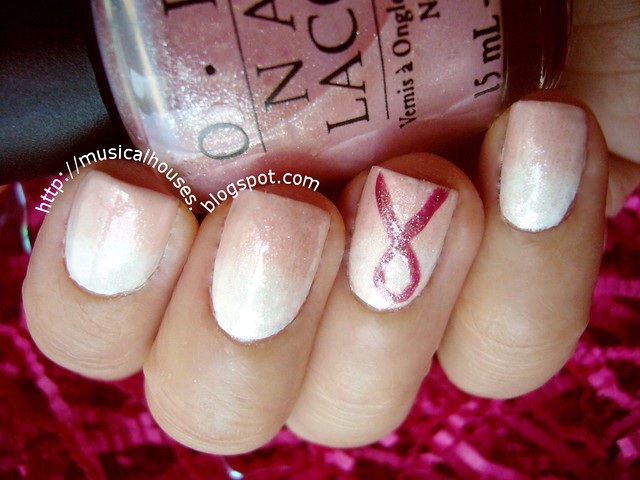 Pink and White Gradient BCA Nails - of Faces and Fingers