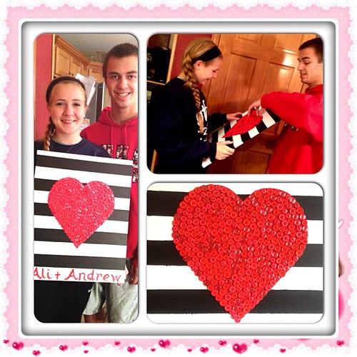 My son and his girlfriend. He made this for her for Sweetest Day!!