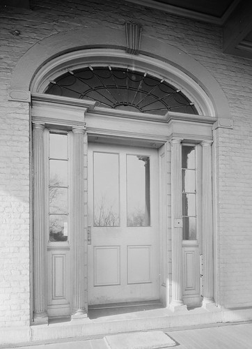 Detail, South Doorway. - Marine Hospital, Third & Kilgour Streets, Cincinnati, Hamilton County, OH