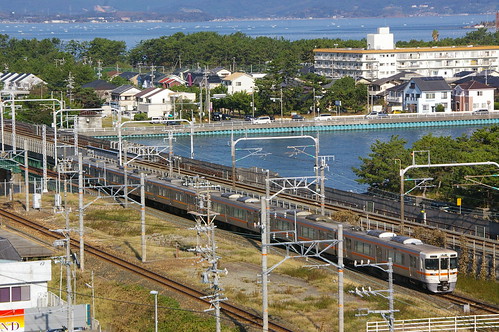 JR Central 313 series in Bentenjima, Hamamatsu, Shizuoka, Japan /Oct 8, 2012