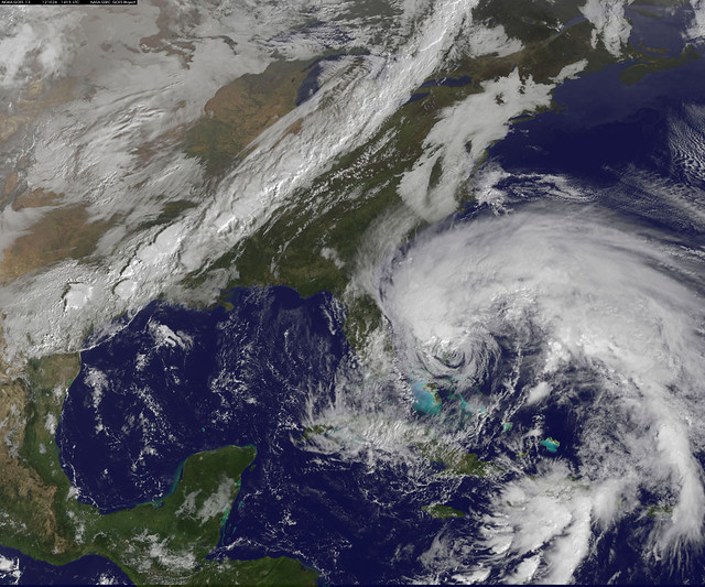 NASA Sees Hurricane Sandy as the "Bride of Frankenstorm" Threaten U.S. East Coast