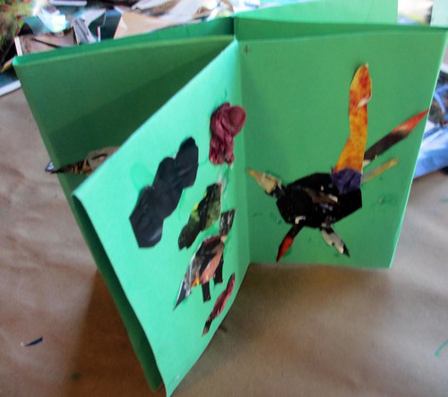 Bird book collage