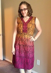 Tunic-to-Dress Refashion - After