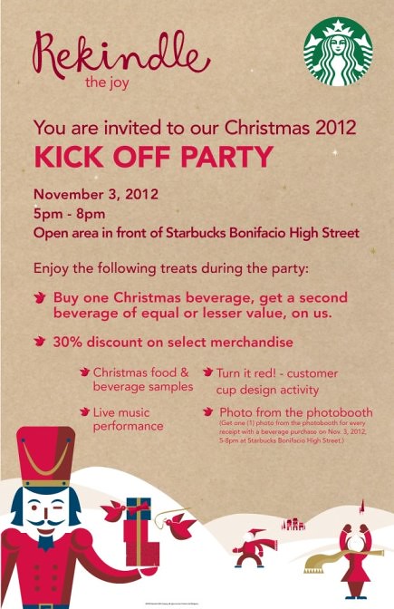 Starbucks Christmas 2012 Kick Off Party