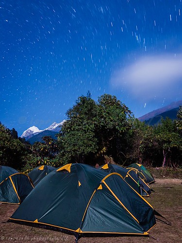Camping under a zillion stars ...