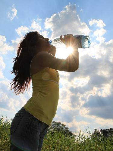 Young-Woman-Drinking-Water_Summer-Sun__IMG_9730 by Public Domain Photos