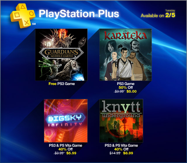 PlayStation Plus Update 2-4-2013