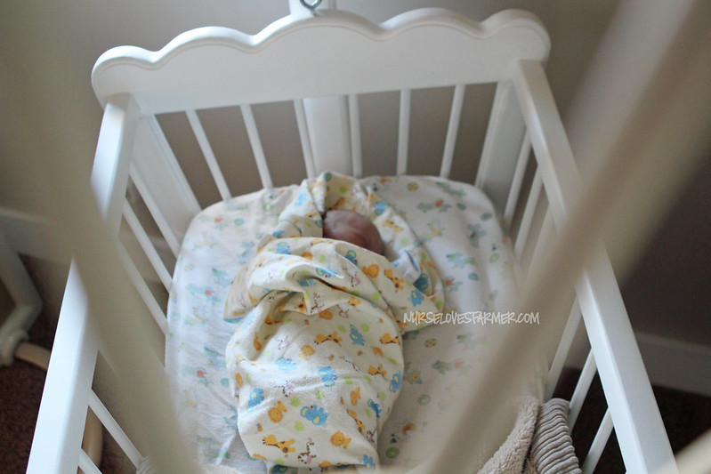First Nap in Cradle