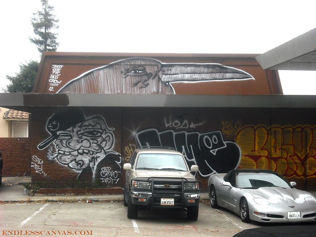 IROT, OLD CROW, DOME, KRIME graffiti - Oakland, CA